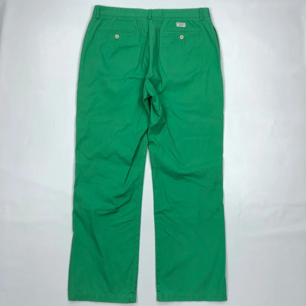 Vineyard Vines Mens Club Pant Green Chino Trousers 36x32 Kelly Green Cotton